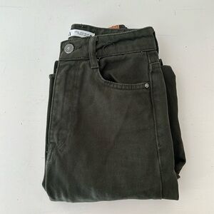 army green zara jeans